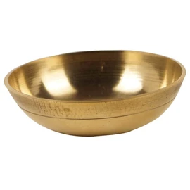IBA Indianbeautifulart Brass Holy Water Goldtone Bowl Decorative Pooja Accessories