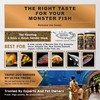Ultra Fresh Monster Fish Food, Wild Sword Prawns, Floating Sticks