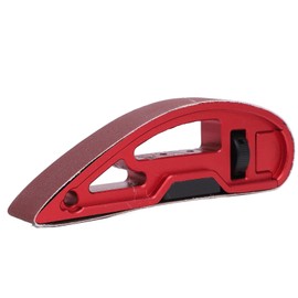 Aluminum Alloy Hand Sander, Hand Sanding Belt, Manual Sanding Belt Holder with 10 Piece Sandpaper Set