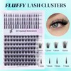 DF touchjoy Spike Lash Clusters Fluffy Cluster Eyelash Extensions with