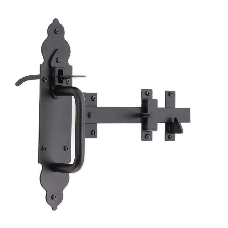 Infinity Decor Heavy Duty Black Gothic Suffolk Ornamental Thumb Gate