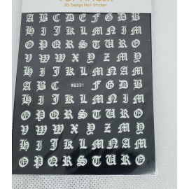 Unbranded Nail Art Stickers letters EACH SOLD SEPARATELY,bla
