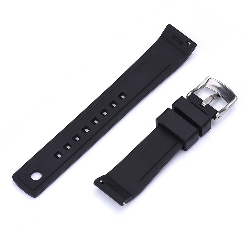 Max Summit Fluororubber (FKM) Rubber Watch Strap with Loop Holder