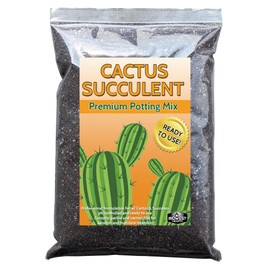 Cactus Succulent Natural Potting Soil Mix (Made in USA) (8 Dry Quarts)