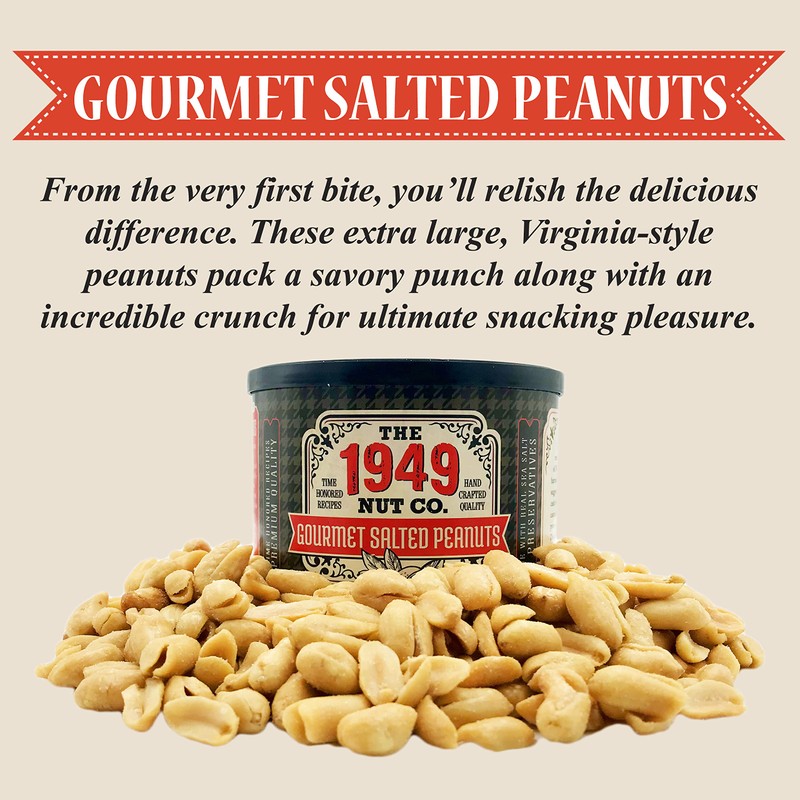 The 1949 Nut Co. Gourmet Salted Virginia Style Peanuts Oil