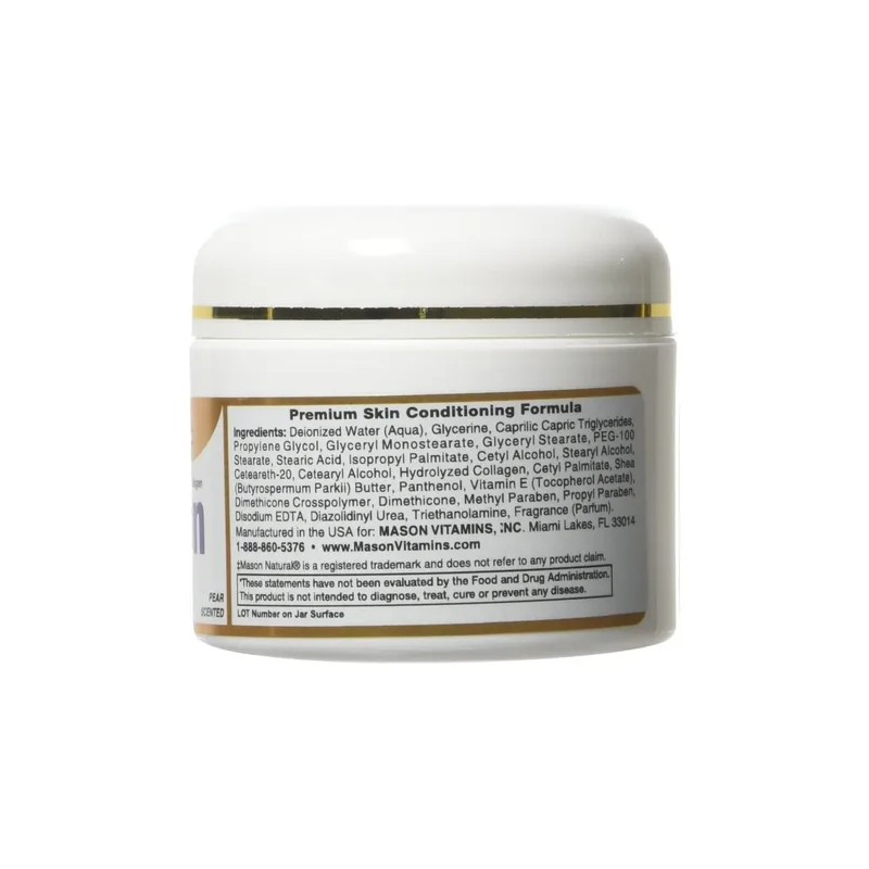Crema Mason Colágeno Natural Beauty Hecho Con 100% De Coláge