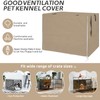 OUUTMEE Beige Dog Crate Cover, Waterproof Dog Crate Cover for