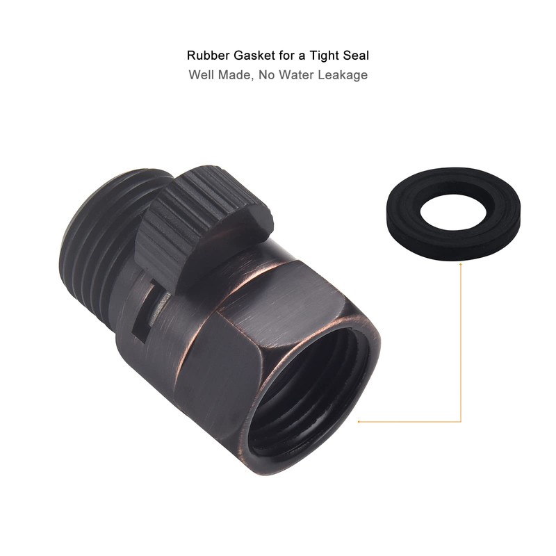 ChuangTim Water Flow Control Valve, Oil Rubbed Bronze Shower Head