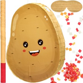 Sonwyoung Pickle Piñata for Kids Birthday Party 15.7 x 6.7 x 2.8 Inches Cucumber Theme Piñata with Bat Blindfold and Confetti for Baby Shower Photo Props Cinco De Mayo Fiesta Decoration