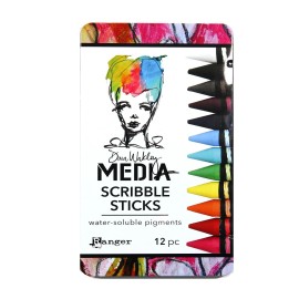 Ranger Dina Wakley Media Scribble Sticks - set 1, 12 pieces