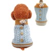 Pet Knitted Braided Turtleneck Sweater for Small Dogs Cats Warm
