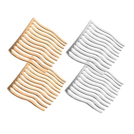 WADY Hair Clip Comb, 4 Pcs Hair Fork Clip, Metal Combs for Hair Women Hair Comb Clip Fine Tooth Combs for Women Side Combs for Women Teeth Comb French Hair Comb Metal Hair Comb Teeth Hair Pin Stick