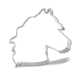 Keewah Large Horse Head Cookie Cutter, 5 x 4.7 inch, Stainless Steel