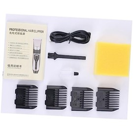1pc USB Charging Hair Clipper Set for Men Women Trimmer Combs USB Cable Brush Lightweight Portable for Home Barbershop Use Golden
