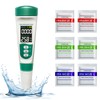 Cuteefun pH Value Meter, 5-in-1 Water Tester with VA Backlight,