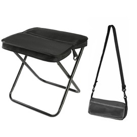 SAILINMUJIMI Foldable Backpack Stool – Portable Lightweight Mini Outdoor Camping Chair with Zippered Carry Bag, Collapsible Slacker Seat for Fishing, Hunting, Gardening, Travelling & Picnics