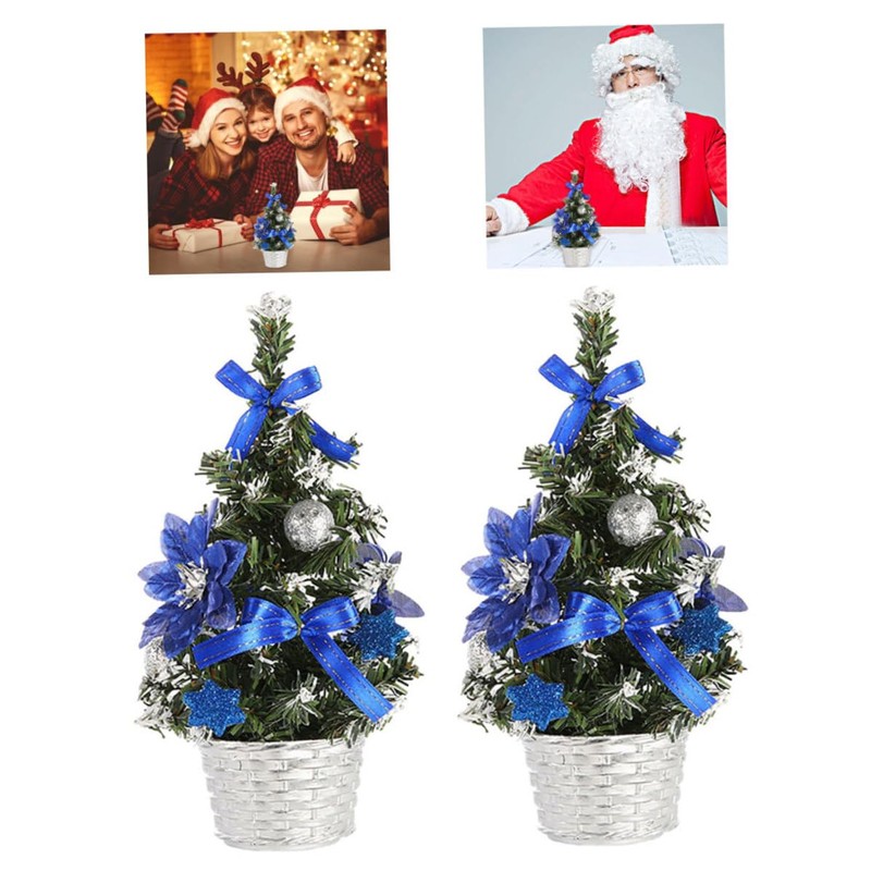 Mini Christmas Tree Artificial Small Xmas Tree Tabletop Desk Decorations