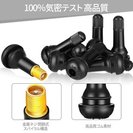 Air Valve, Tire Valve, Set of 10 with Spool, Tire Valve Replacement Rubber Valves TR413