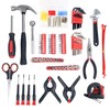 Household Hand Tools, 86 Piece Tool Set With Roll-Up Bag