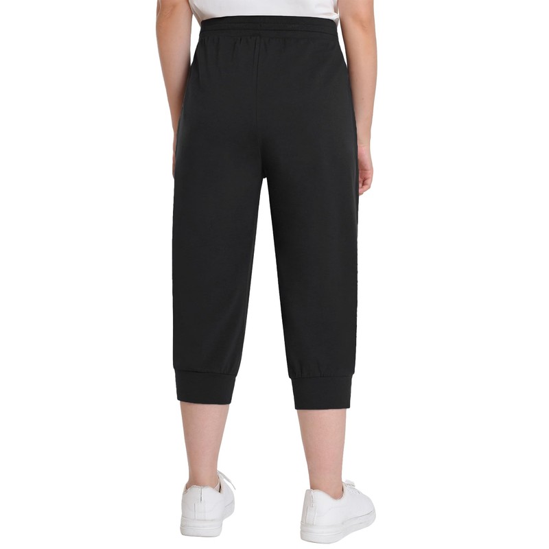 Weintee Women's Capri Sweatpants Joggers with Pockets 2 Pack XL