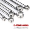 RIMKOLO 6-Piece Extra Long Double Box End Wrench Set Chrome