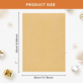 100 Sheets of Tissue Paper Packaging Material, Brown Kraft Tissue Paper, 50 x 35 cm Tissue Paper Wrapping Paper, Shiny Tissue Paper for Packaging, Gift Wrapping Paper for Wedding, Baby Shower,