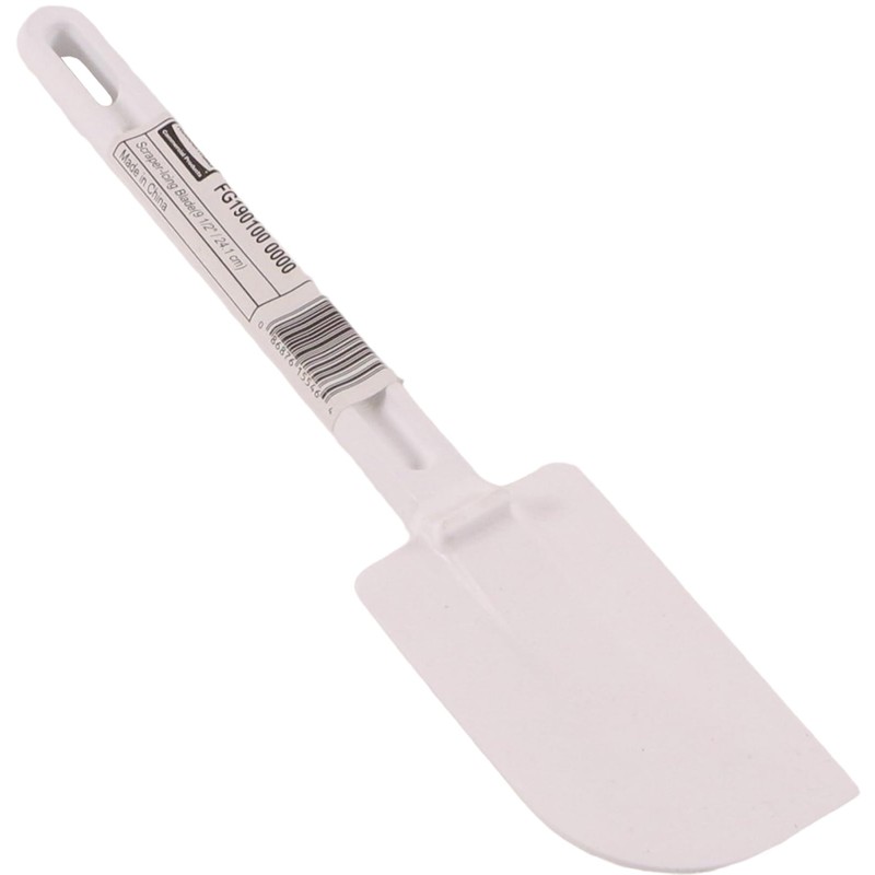 Rubbermaid Commercial Products Cold Temperature Scraper Spatula, White, 9.5 Inch,