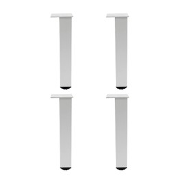 Ulifestar 4 Pack Adjustable Furniture Legs, 200mm/8'' Silver Aluminum Alloy Support Feet Heavy Duty Replacement Legs for Sofa Bed Desk TV Cabinet Couch Coffee Table Sideboards Cupboard Dresser