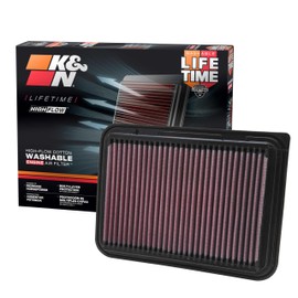 K&N Filtro de aire del motor: alto rendimiento, premium, lavable, filtro de repuesto: compatible con Toyota (Auris, Avensis, Corolla, Vitz, Yaris, Ver