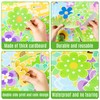 CY2SIDE 106pcs Blooming for Jesus Summer Flowers and Cross Cutouts