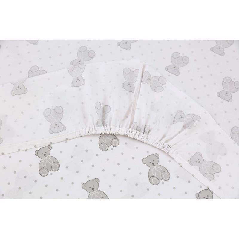 100% Egyptian Cotton Cot Bed Fitted Sheet Thread Count 200