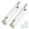 JOY DECOR 10 Pack 5 Inch Brushed Satin Nickel Kitchen