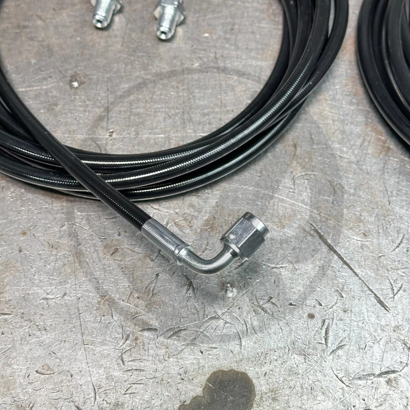 Valex Racing Black Stainless Main Rear Brake Line Replacement Kit