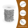 sourcing map 16.4Feet Aluminum Link Chain, Link Cable Chain Twist