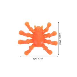 BESTonZON 50 PCS Multicolored Mini Sticky Stretchy Wall Spiders, Window Crawler Balls, Soft Stretchy Sticky Rolling Ball Toy, Sticky Stretchy Wall Ball Climbers for Anxiety Relief