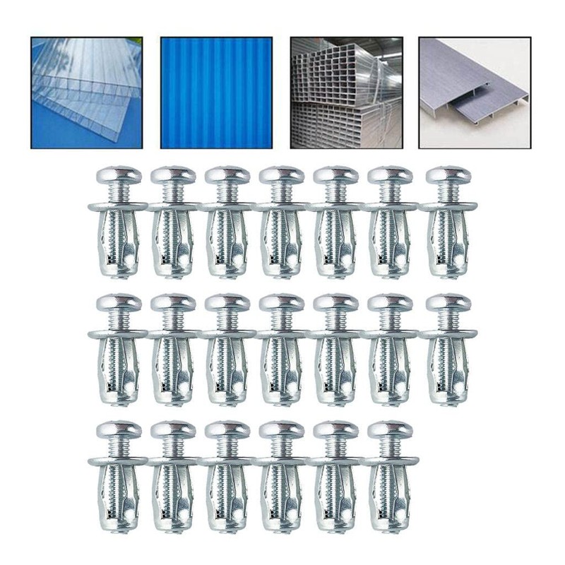 DYNWAVE 20x Jack Nuts Hollow M5 M6 Tool Nuts Tindabel