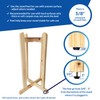 For Your Water Natural Painted 27" Wood Floor Stand for