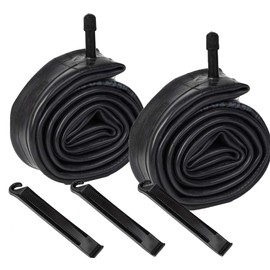 4-Pack Bike Tubes 700x28C/30C/32C AV48mm Schrader Valve 700C Tubes Plus 2 Rim Strips Compatible with 700 x 25C 700x26C 700x27C 700 x 28C 700x29C 700 x 30C 700x31C 700 x 32C Road Bike Tire Tubes