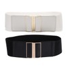 Beltox Womens 3" Wide Belt Elastic Stretch Cinch Waistband Lady