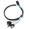 12GBPS Mini SAS HD SFF 8643 to 4 SATA 3.0