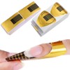 HAUUFENN Nail Foam 200pcs Rectangle + Horseshoe Shape Straightening Gel