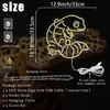 Leopard Gecko Neon Sign, Dimmable Reptile Neon Light Sign for