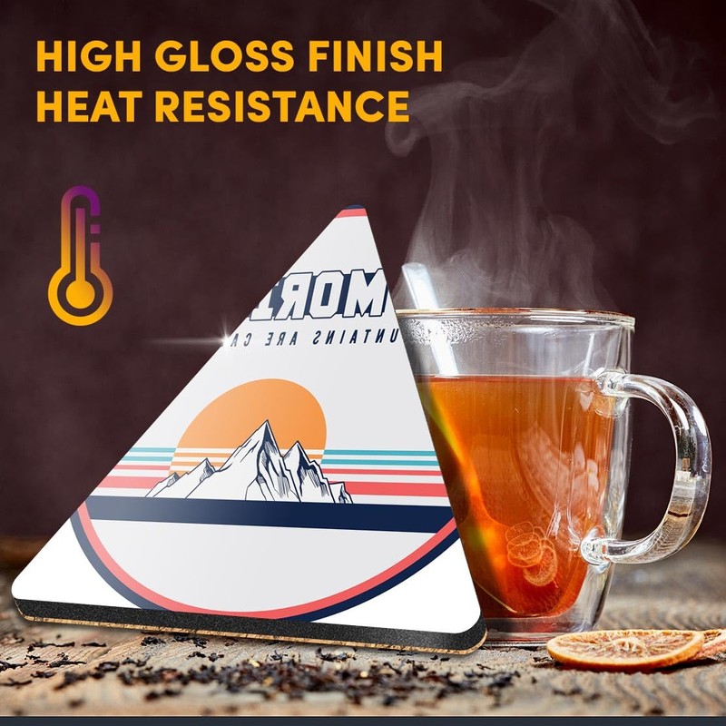 1 x Triangle Coaster - Retro St Moritz Ski Cool