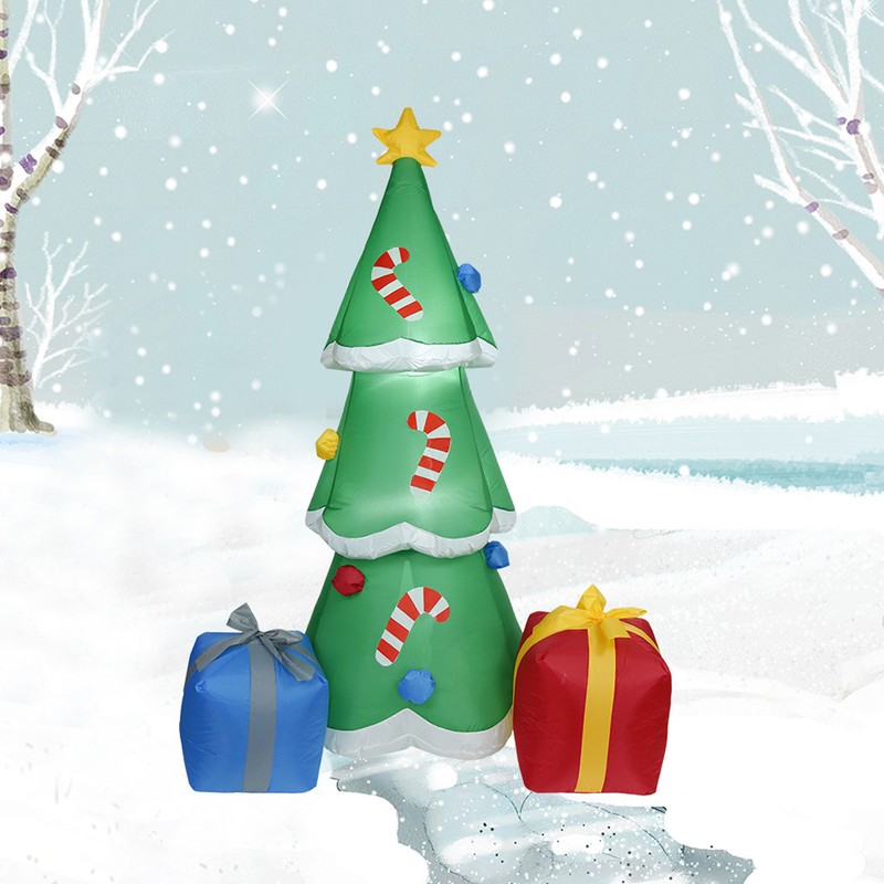 Christmas Tree Inflatables Outdoor Decoration with LED Lights Blow Up