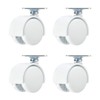 Needs CN-888 Just Stick Caster Set of 4, White