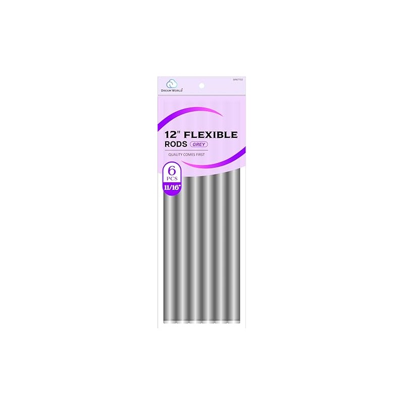 Dream World 12" Flexible Rods Grey 6 Pcs 11/16" Pack