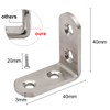 Derbway 10 pieces stainless steel corner code, angle brackets, stainless