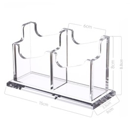 Tkxjry Acrylic Business Card Holder, Clear Business Card Holder, Acrylic Vertical Business Card Holder, Business Card Holder, Clear Acrylic Business Card Stand, for Exhibition Stand, Office,