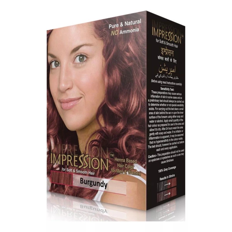 Impression Henna Natural Tinte Cabello 18 Sobres Sin Amoníaco 8