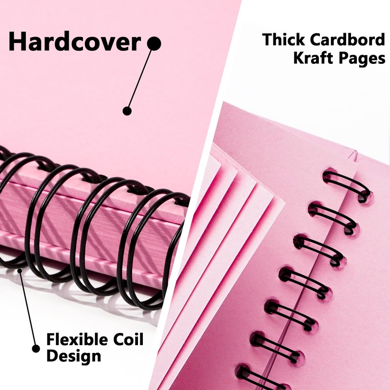 8x8 inch Scrapbook Photo Album DIY Picture Book 40 Pages,